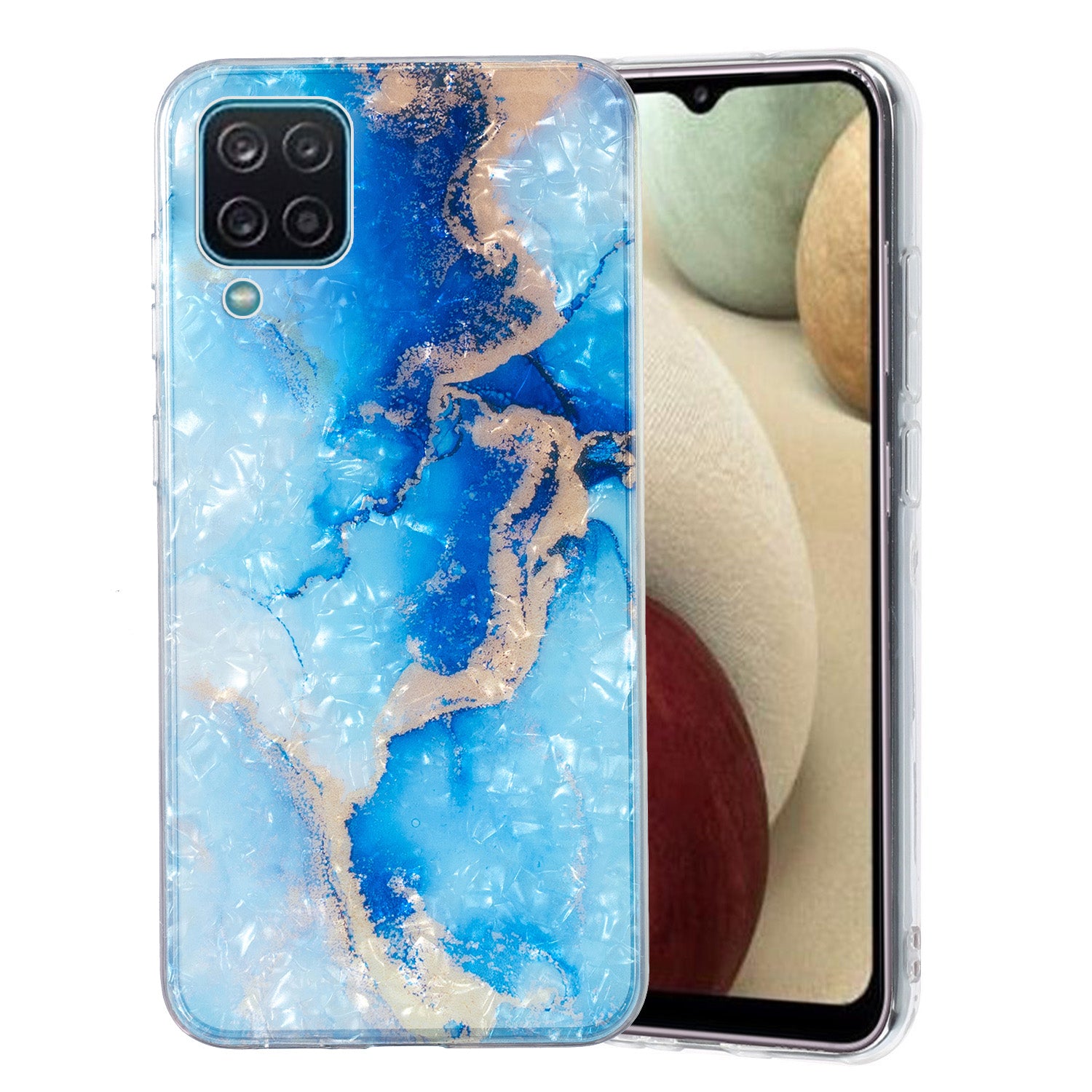 For Samsung Galaxy A12 IMD Design Soft TPU Phone Case Shell Pattern Marble Flower Cover For Samsung Galaxy A12 IMD Design Soft TPU Phone Case Shell Pattern Marble Flower Cover